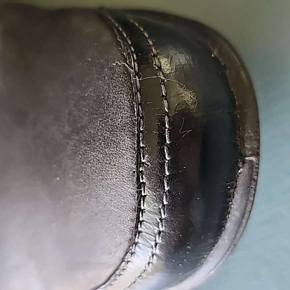 ROMIKA CITY, black and silver comfy leather loafers Size 9.5 (40) Y2K VICTORIAN - Picture 2 of 10